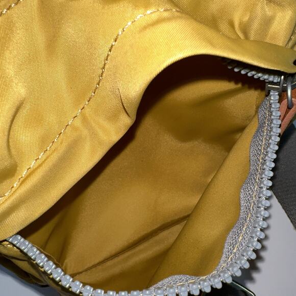 ORI London Sling Bag Mustard WILLESDEN Recycled Nylon Adjustable Casual - Picture 9 of 16